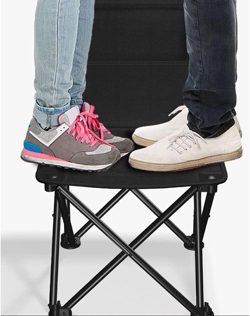 Outdoor Chair Folding Camping Backrest Portable Fishing with Side Pocket Lightweight Leisure Chairs Padded Deck Foldable