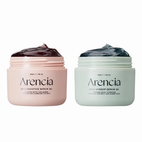Overnight Face Mask Serum Duo [Glow Hyssop   Red Collagen ] for Glass Skin, Korean skincare