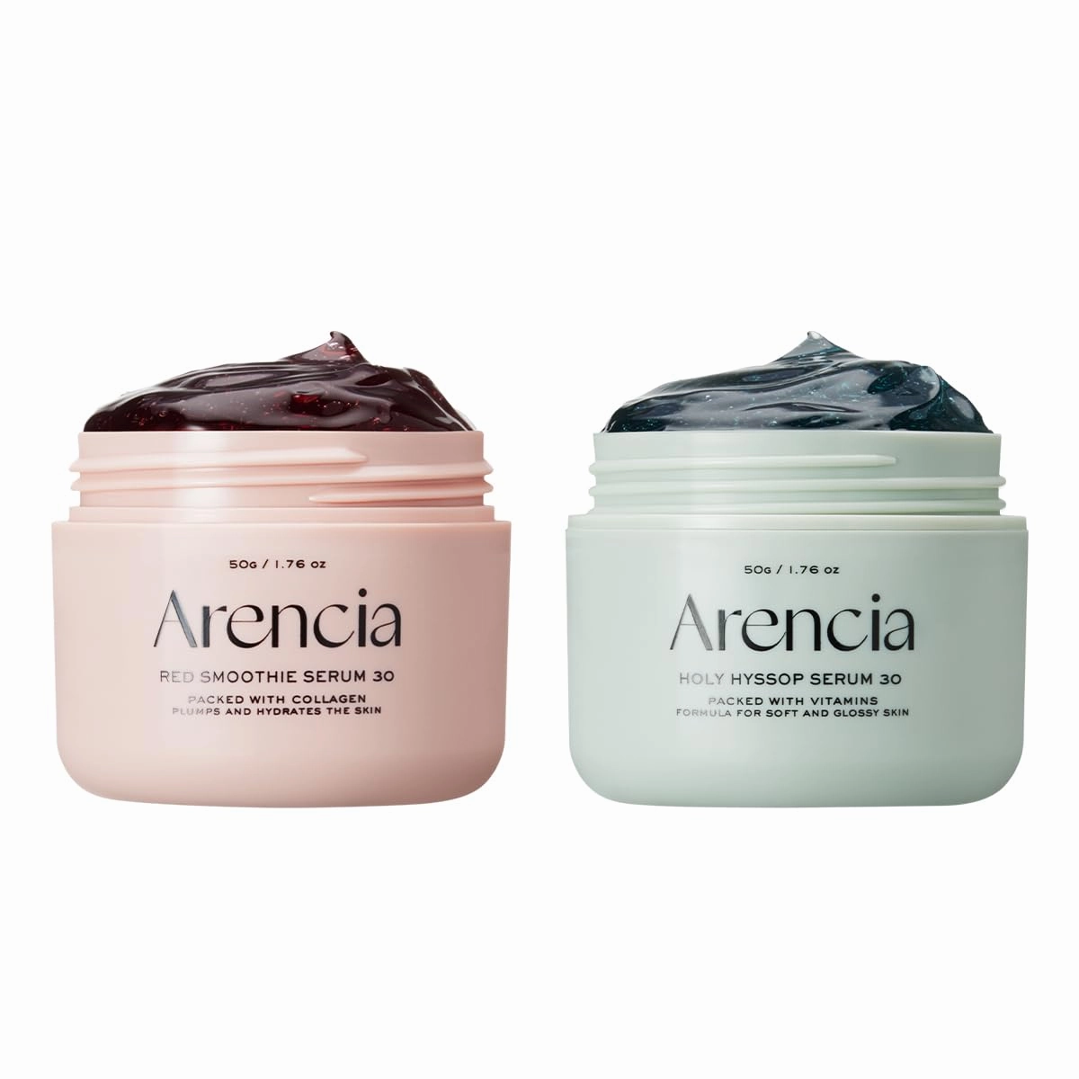 Overnight Face Mask Serum Duo [Glow Hyssop   Red Collagen ] for Glass Skin, Korean skincare