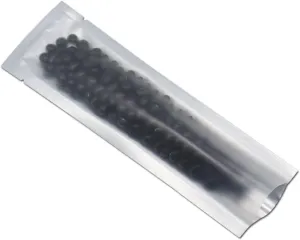 PABCK 1000 Pcs 2.1x7.08 inch (Inside Size 1.77x6.69 inch) Clear Front Vacuum Heat Sealable Pure Mylar Foil Bag for Travel Sampling Packaging Food Storage Aluminum Foil Candy Coffee Powder Package