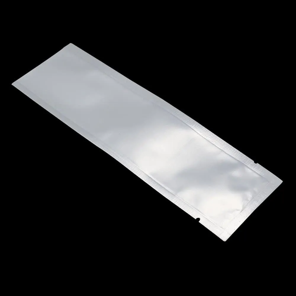 PABCK 1000 Pcs 2.1x7.08 inch (Inside Size 1.77x6.69 inch) Clear Front Vacuum Heat Sealable Pure Mylar Foil Bag for Travel Sampling Packaging Food Storage Aluminum Foil Candy Coffee Powder Package
