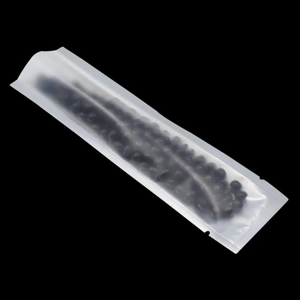 PABCK 1000 Pcs 2.1x7.08 inch (Inside Size 1.77x6.69 inch) Clear Front Vacuum Heat Sealable Pure Mylar Foil Bag for Travel Sampling Packaging Food Storage Aluminum Foil Candy Coffee Powder Package