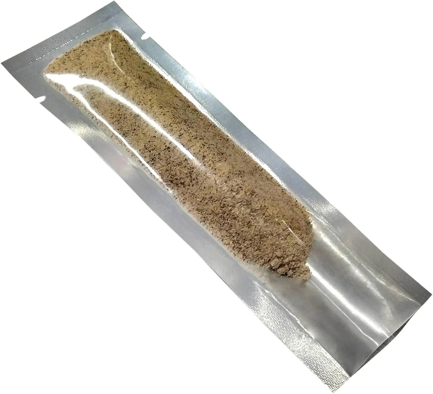 PABCK 500 Pcs 1.38x5.91 inch (inside size 0.98x5.51 inch) Clear Front Vacuum Heat Sealable Foil Bag Mylar Packets for Travel Sample Packaging Coffee Powder Food Storage Aluminum Foil Pouch