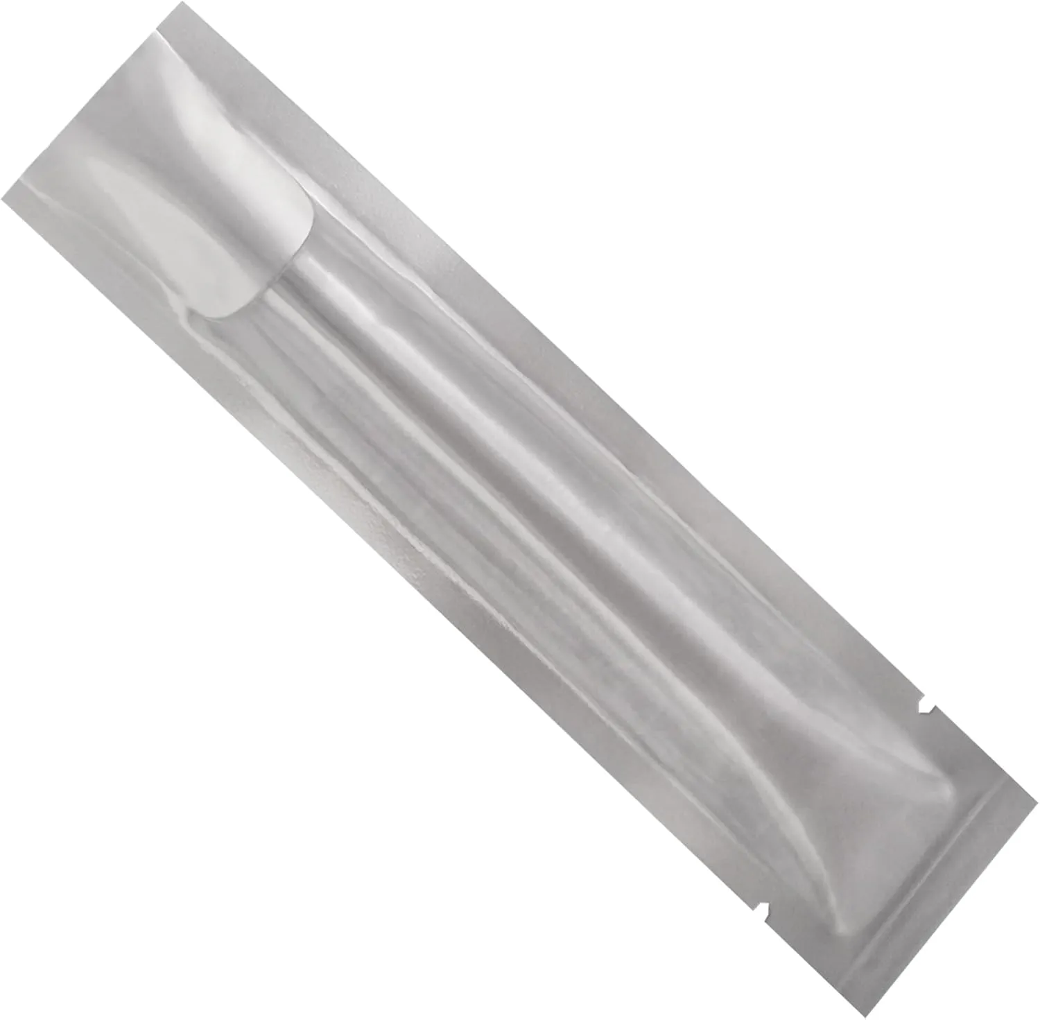 PABCK 500 Pcs 1.38x5.91 inch (inside size 0.98x5.51 inch) Clear Front Vacuum Heat Sealable Foil Bag Mylar Packets for Travel Sample Packaging Coffee Powder Food Storage Aluminum Foil Pouch
