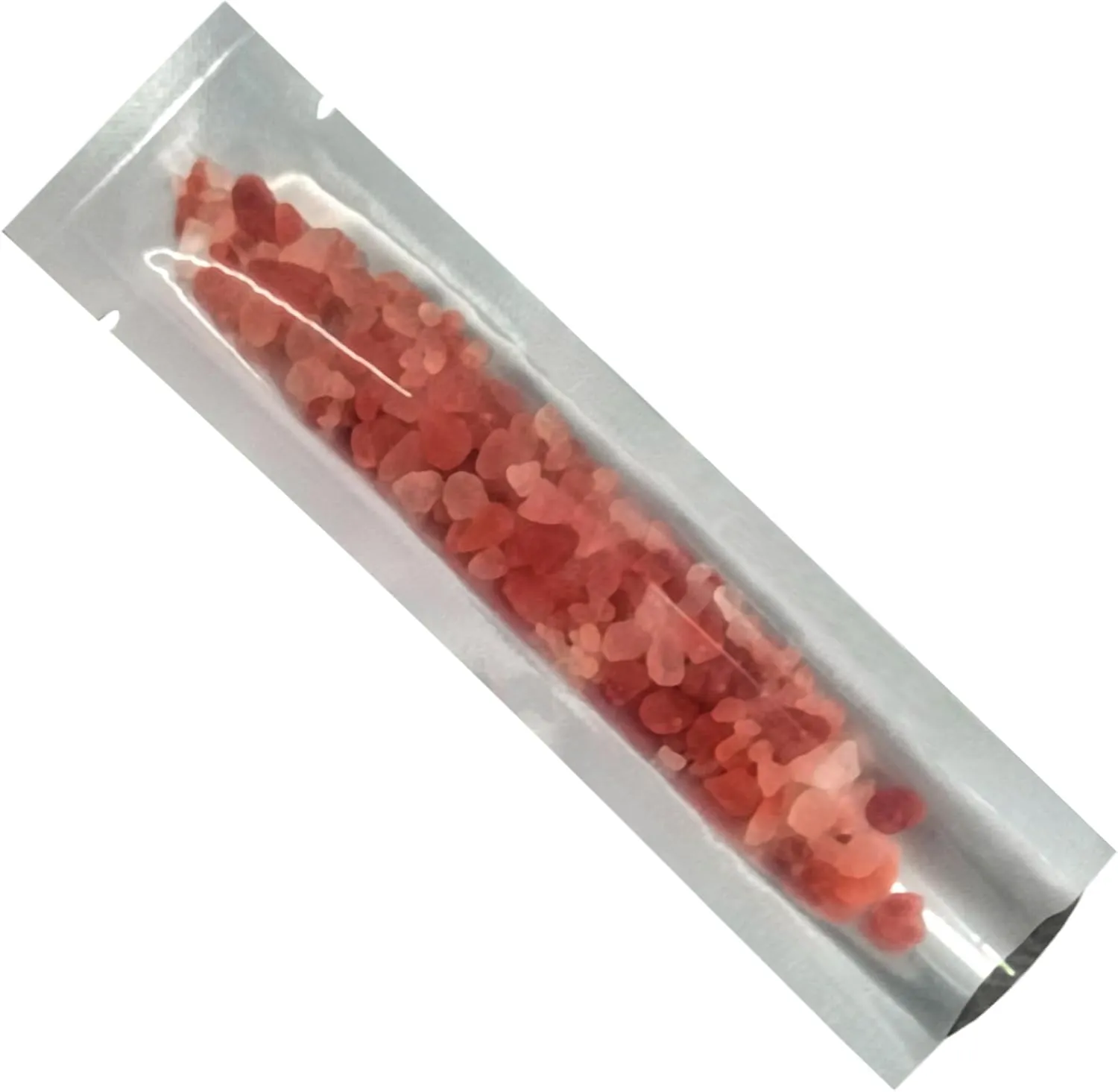 PABCK 500 Pcs 1.38x5.91 inch (inside size 0.98x5.51 inch) Clear Front Vacuum Heat Sealable Foil Bag Mylar Packets for Travel Sample Packaging Coffee Powder Food Storage Aluminum Foil Pouch