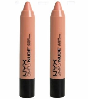 Pack of 2 NYX Simply Nude Lip Cream, Fairest (SN04)