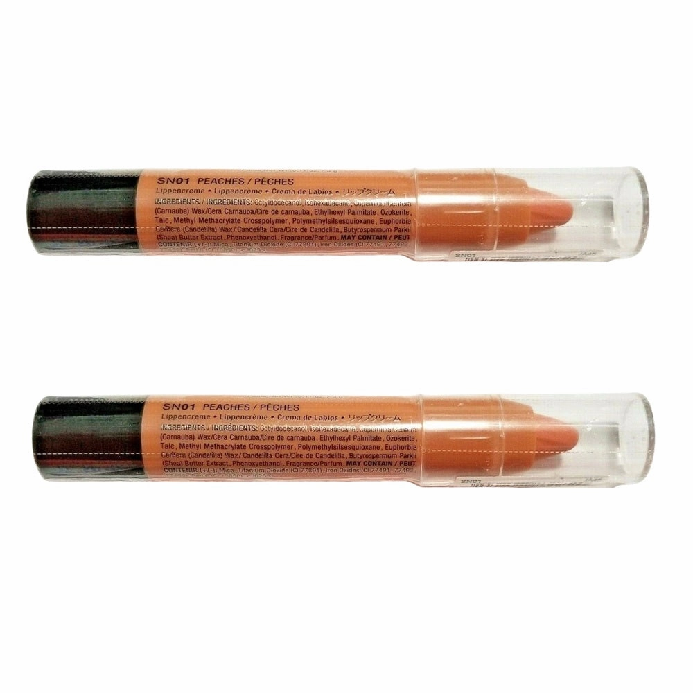 Pack of 2 NYX Simply Nude Lip Cream, SN01 Peaches