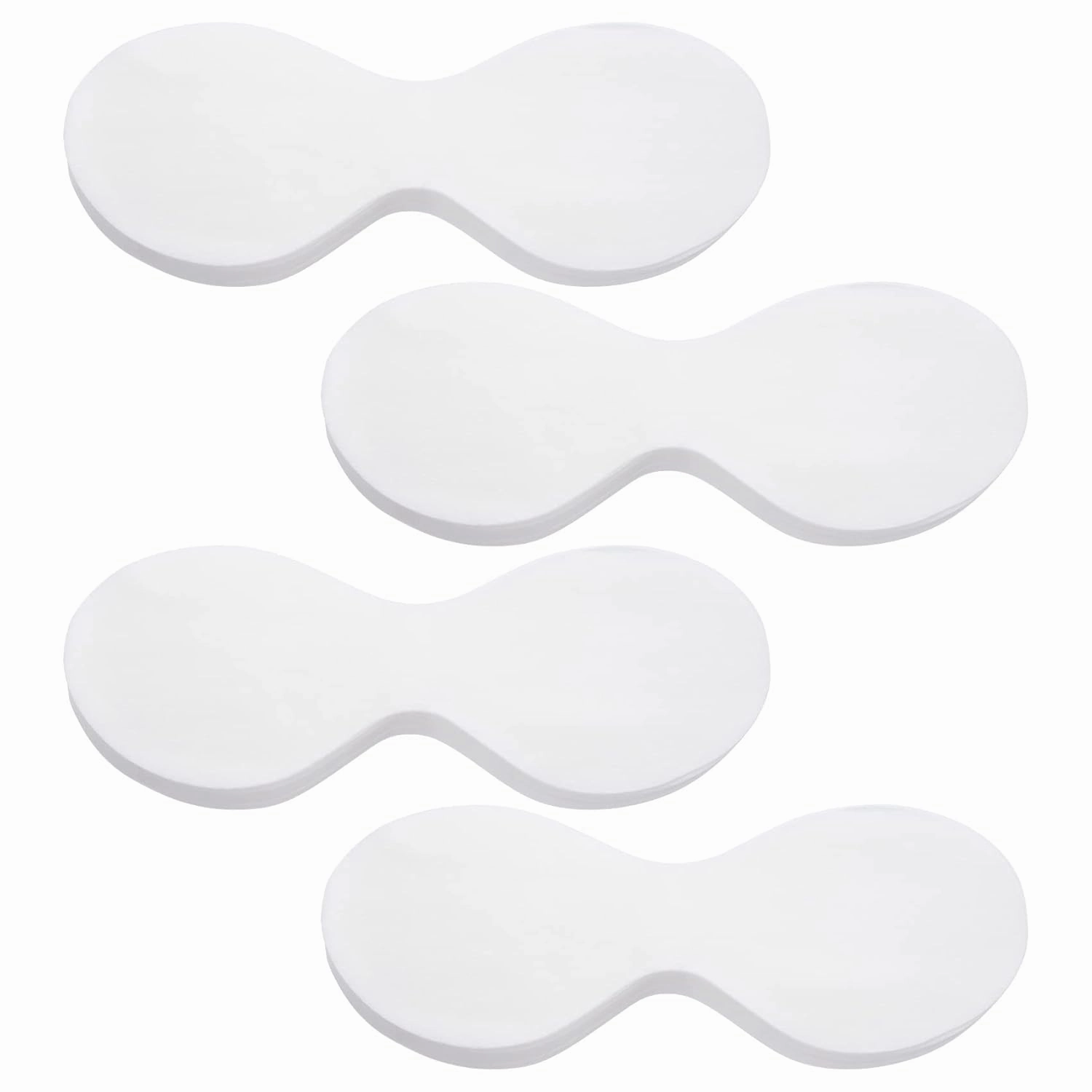 PAGOW 400 Sheets Disposable Non Woven Eye Care, Cotton Paper Facial Eye Pads Spa, DIY Clear Eye Mask Paper Beauty Sheets for Skincare Spa Wrap Moisture Retention