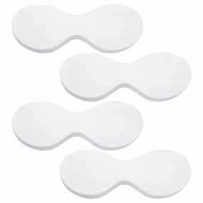 PAGOW 400 Sheets Disposable Non Woven Eye Care, Cotton Paper Facial Eye Pads Spa, DIY Clear Eye Mask Paper Beauty Sheets for Skincare Spa Wrap Moisture Retention