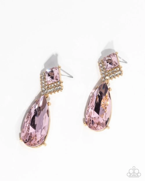 Paparazzi Earring ~ Diamond Life