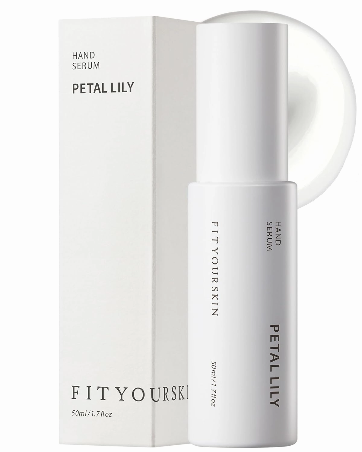 Perfumed Hand Serum #Petal Lily - Lightweight Hand Moisturizing Lotion - Triple Hyaluronic Acid & Camellia Flower Extract - Non Greasy, Non Sticky Finish - 1.7 fl.oz