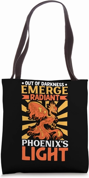 Phoenix Bird Mythical Creature Mythology Rebirth Immortality Tote Bag