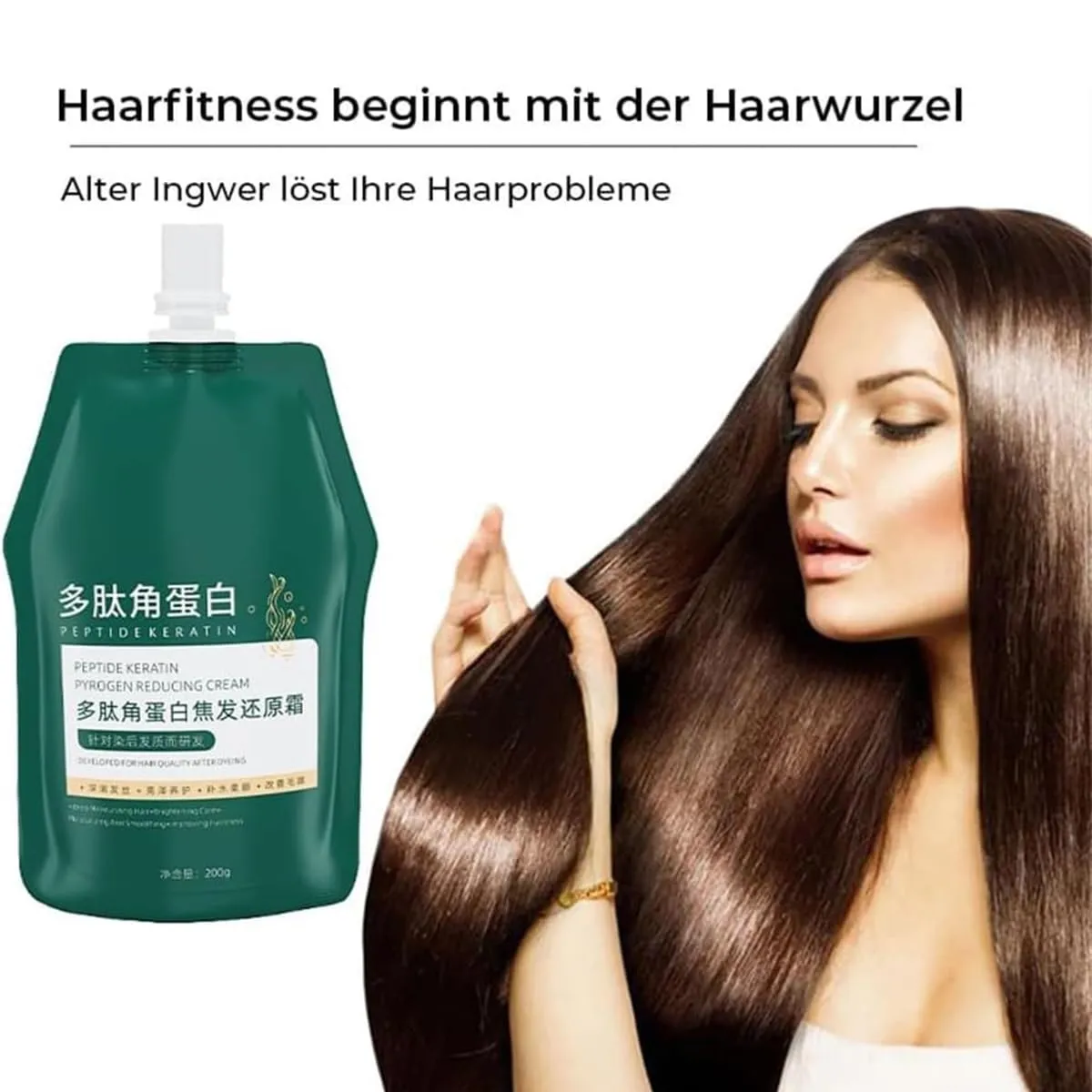 Polypeptide Keratin Hydrating Smoothing Hair Damage Repair Cream,Polypeptide Keratin Burnt Hair Restoring Cream,Japanese Treatment Restoring Moisturizing Leave-In Conditioner (3PC, Bag (250g))