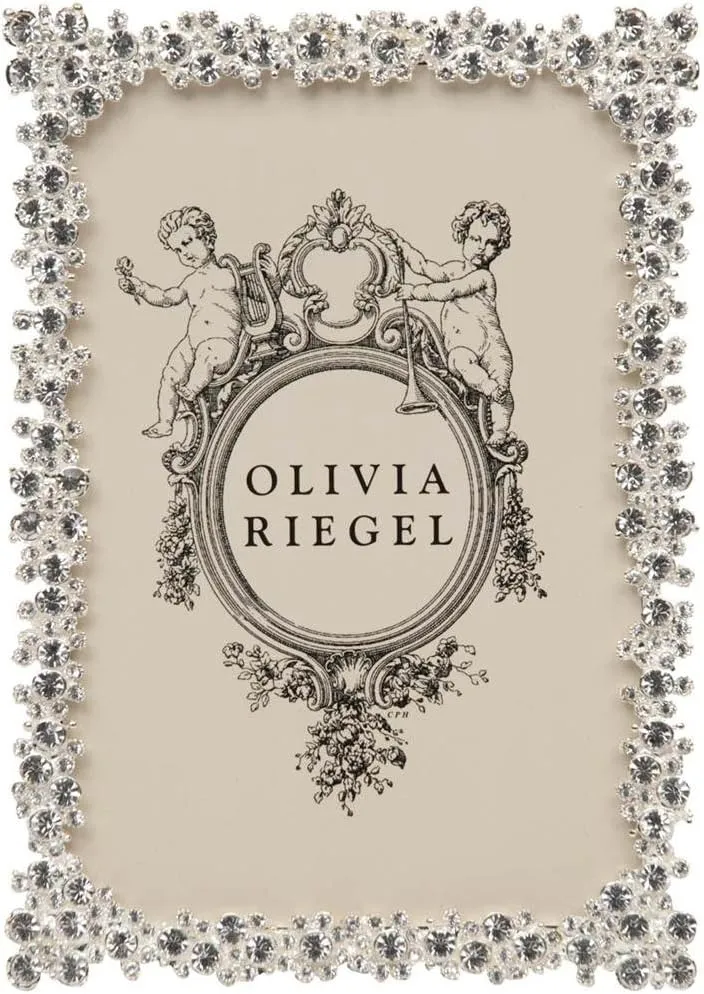PRINCESS Austrian Crystal 4x6 frame by Olivia Riegel, Silver , 4x6