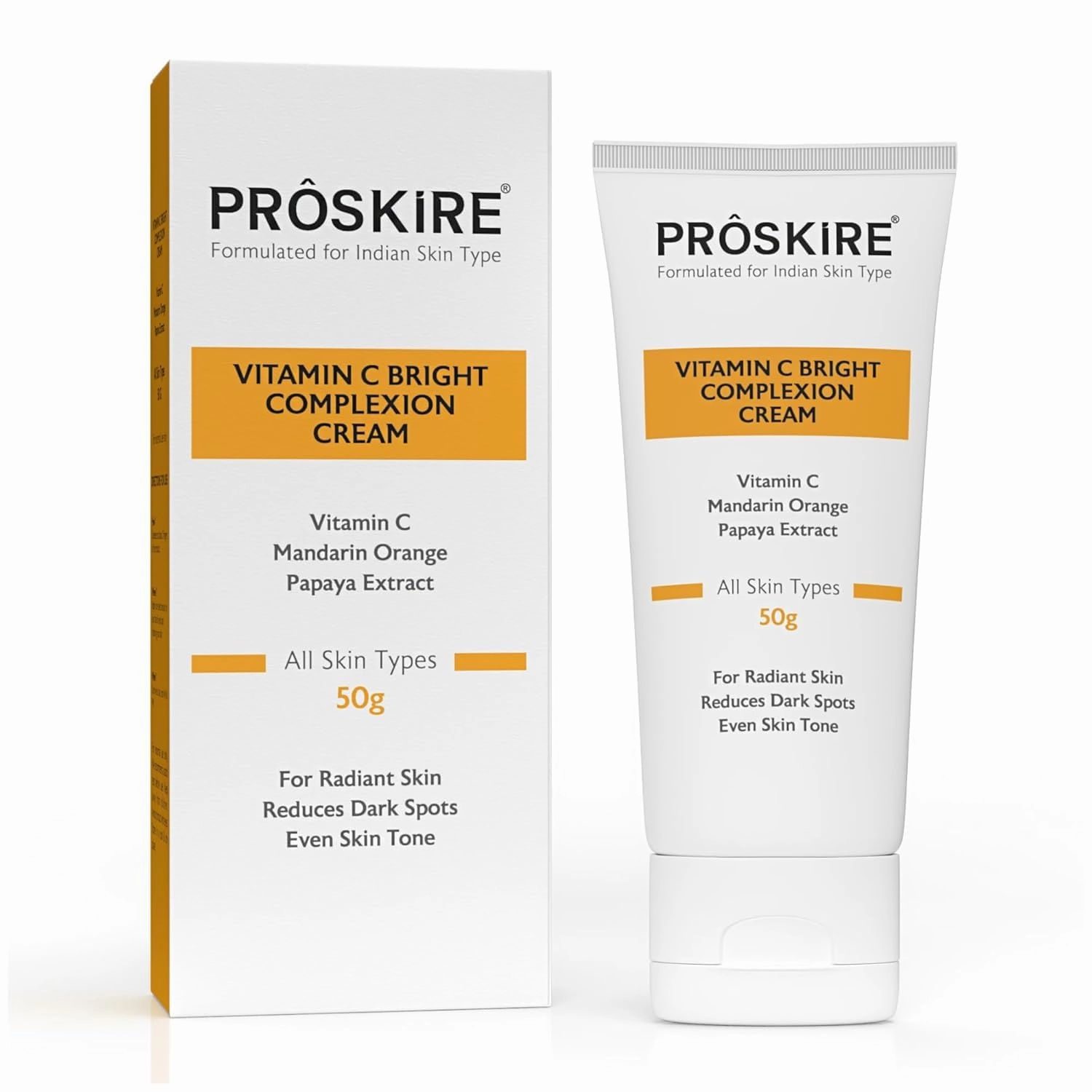Pro-skire Vitamin C Bright Complexion Cream For Dark Spots, Glow & Radiant Skin