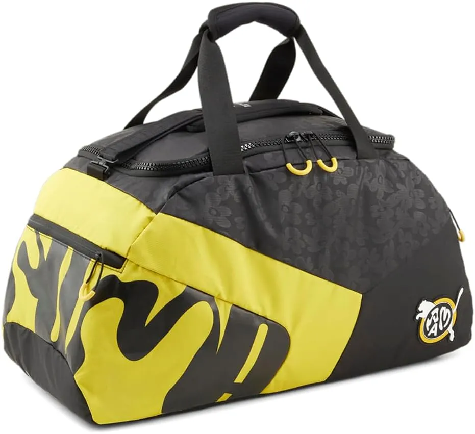 PUMA Mens P.A.M. X Duffle Travel Casual - Black, Yellow