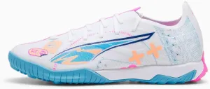 PUMA - Mens Ultra 5 Match Vol. Up Tt Shoes, Color White/Luminous Blue/Poison Pink/Fizzy, Size: 11.5 M US