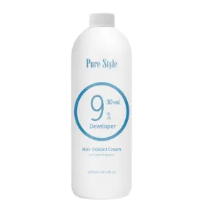 PureStyle Professional 9% 30vol Hair Developer Cream 1000ml, Hair Color Dye developer 30 Volume, for Hair Bleach