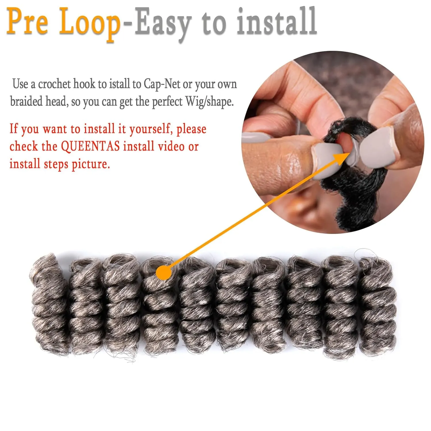 QUEENTAS 10 inch 3 Pack Grey Crochet Hair for Black Women Synthetic Afro Passion Twist Jerry Curl(8mm) Braiding Gray Jamaican Bounce Curly Crochet Hair Extensions Ringlet(Natural Black Mixed Grey)