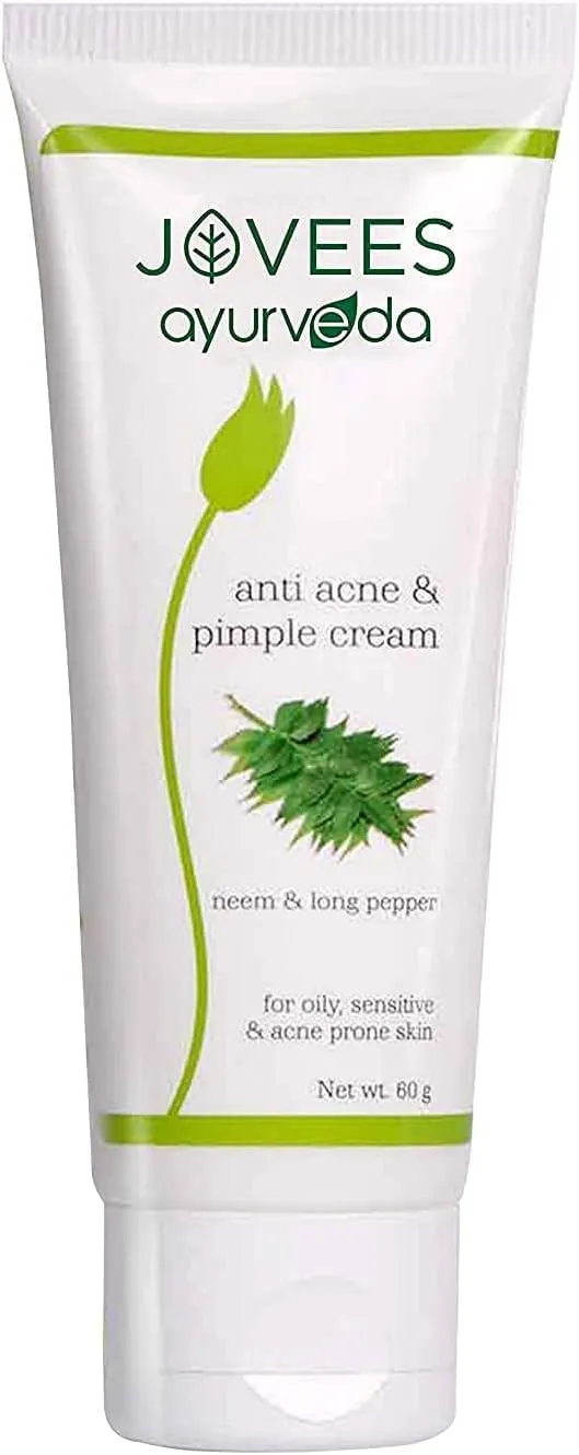 QURA Jovees Ayurveda Neem & Long Pepper Anti Acne and Pimple Cream, 60g