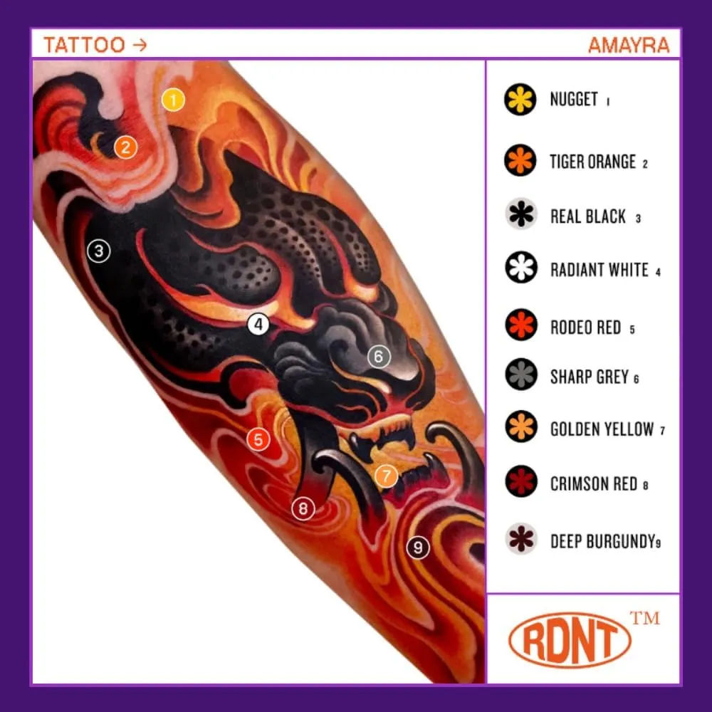 Radiant Colors Tattoo Ink Professional Tattooing Inks Fluid Vegan Pigments 1 oz One Ounce Lilac