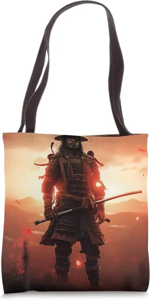Radiant Ronin Sunlit Steel on Field Embodying Honor Radiance Tote Bag