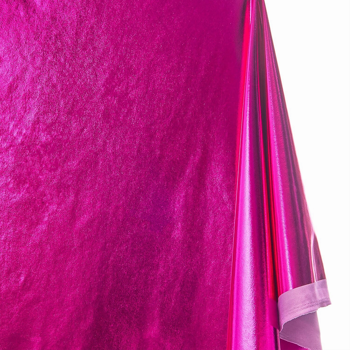RADIANT EMBER STRETCH KNIT FUCHSIA LAME MATERIAL