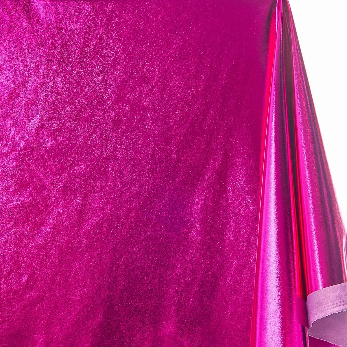 RADIANT EMBER STRETCH KNIT FUCHSIA LAME MATERIAL