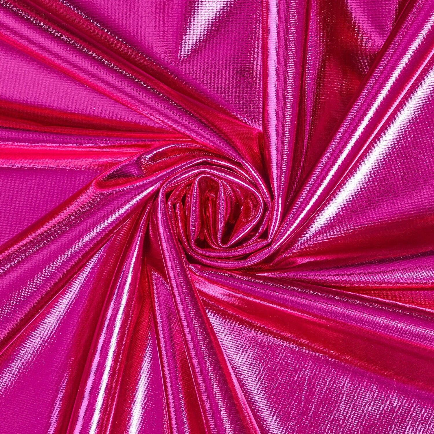 RADIANT EMBER STRETCH KNIT FUCHSIA LAME MATERIAL