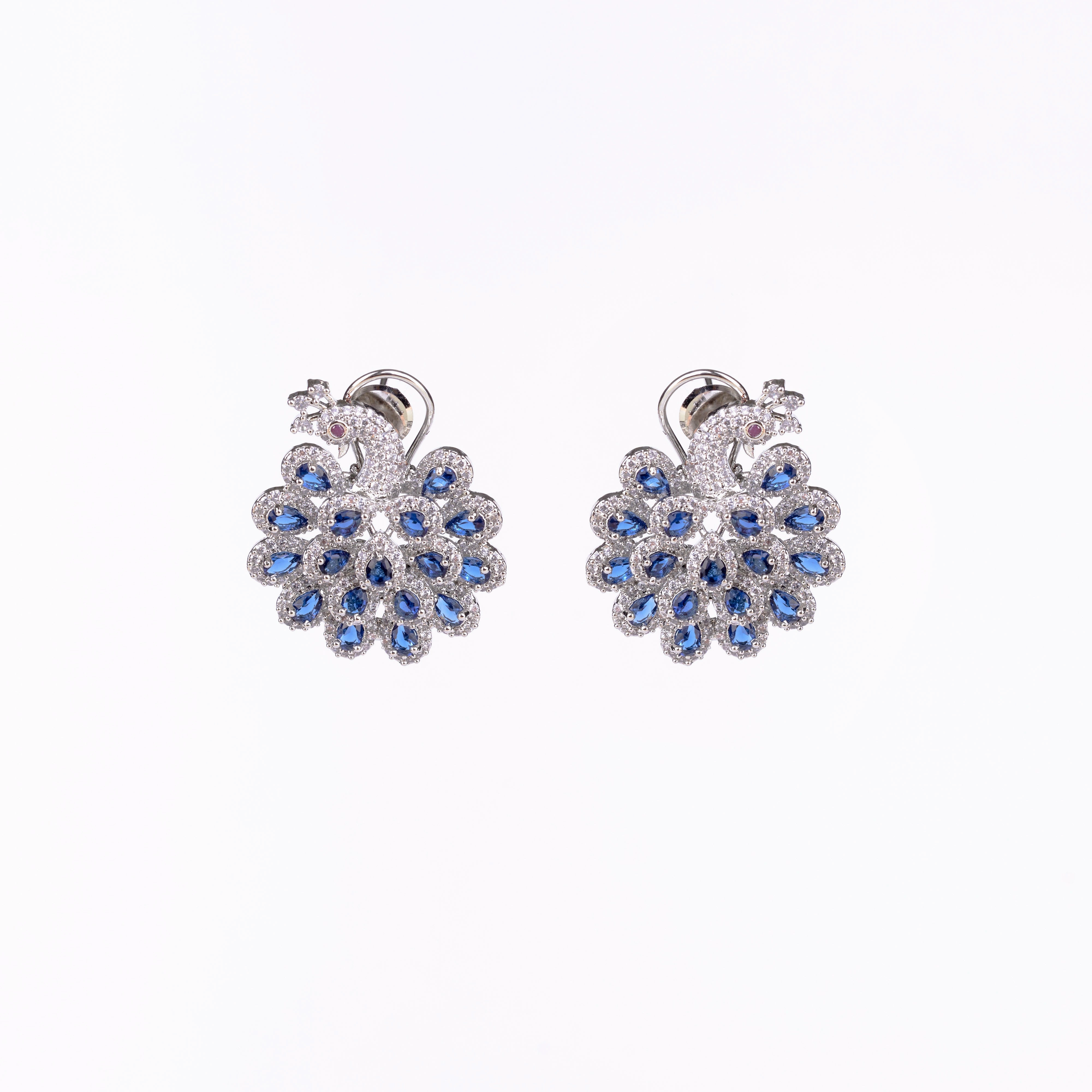 Radiant Red-White Earrings