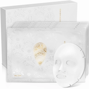 Real Deep Mask for Sensitive Skin, Natural Hydrating Facial Masks for Soothing Sunburned and Use after Skin Red Light Physiotherapy, Pore Minimizing, Elasticity Improvement, 25g x 5ea