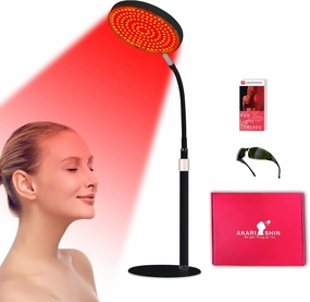 Red Light Therapy Lamp for Face- Facial and Body Treatment with Adjustable Height Stand, 120 LEDs, 660nm, 850nm, 940nm - Alleviate Muscle Soreness, Skin Vitalit