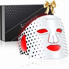 Red Light Therapy Mask for Face - 3 Light Modes, Ultra-Soft Comfort, Precise wavelength, Professional LED Face Mask Light Therapy for Skin Rejuvenation, Anti-Aging & Acne Treatment, Home Use