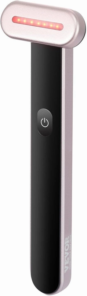 Red Light Therapy Wand for Face and Neck, 3-in-1 LED Facial Wand Red Light Therapy Device with Heating Therapy| Vibrating Facial Massage, Portable LED Beauty Wand