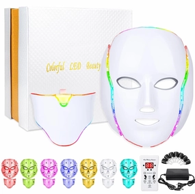 Red Light Theràpy Màsk for Face, LED Face Màsk, 7 Color LEDFace Màsk Light Theràpy, LED Facial Màsk Skìn Care Màsk for Both Beauty Salons and Home Use