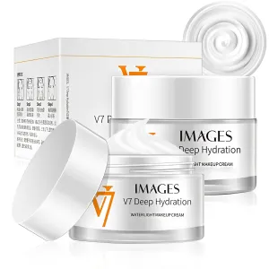 Rednow Moisturizing Cream,V7 Deep Hydration Waterlight Makeup Cream, V7 Korea Cream Face Moisturizer for All Skin Type,Natural Cream Young Skin Water(2 PCS)