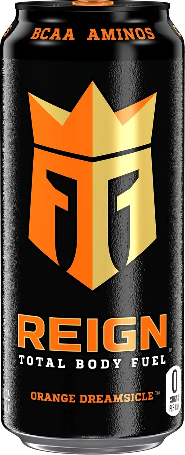REIGN Total Body Fuel Orange Dreamsicle 16 fl oz (Pack of 4), Clear