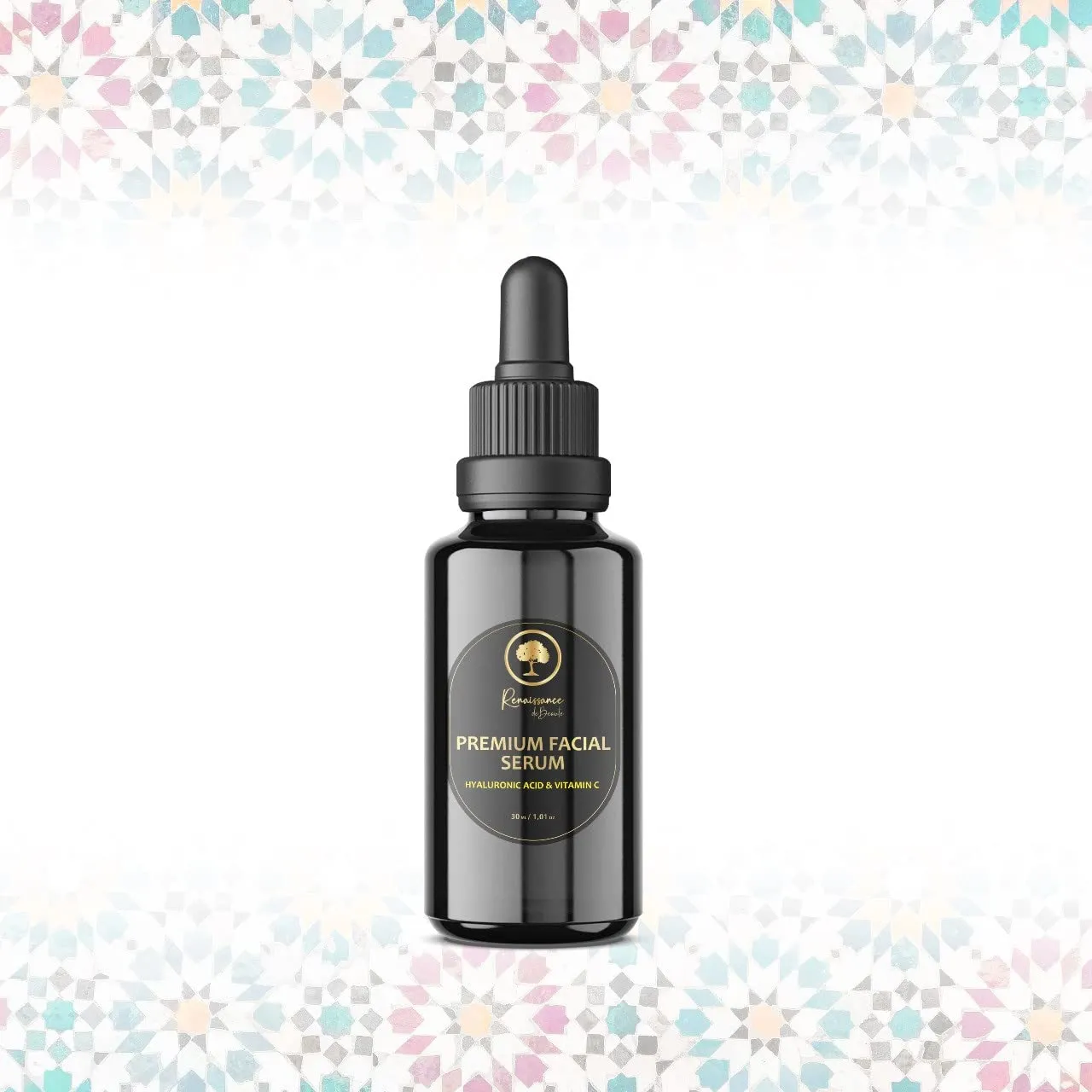 Renaissance Premium Facial Serum with Vitamin C (1.01 Fl oz) the Ultimate skincare solution for a Bright, Radiant and Youthful complexion! Nourishes, Revitalizes! Instant Smooth results!