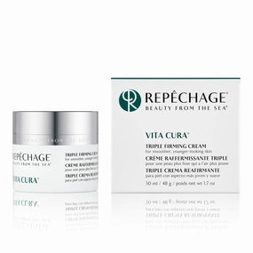 Repechage Vita Cura Triple Firming Cream – 1.7fl oz Anti-Aging Moisturizer for Face & Neck, Clinically Proven Formula with Hyaluronic Acid, Matrixyl 3000 for Skin Firmness, Wrinkle Reduction