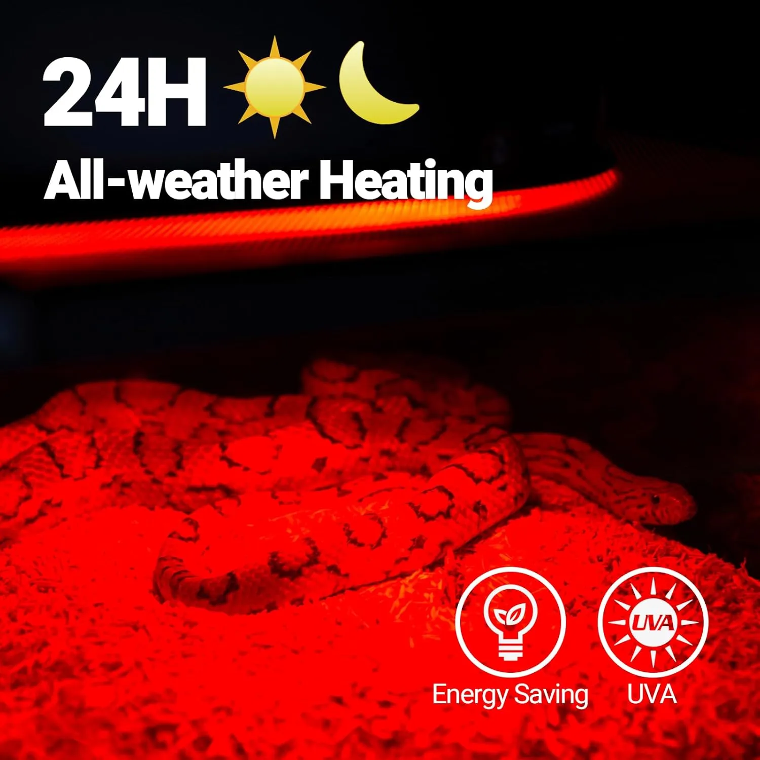 REPTI ZOO 150W Infrared Heat Lamp Bulb for Reptile, 2 Pack Infrared Basking Spot Light for Reptiles & Amphibian,Bearded Dragon, Leopard GeckoTurtle,Lizard, Chickens | Pet Brooders Heat Lamp