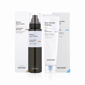 Retinal Skin Booster Serum   Blue Centella Calming Cream - Advanced Retinol Serum for Face - Rapid Soothing Face Moisturizer - Hydrating and Firming - Radiant Glow with Retinaldehyde and Centella
