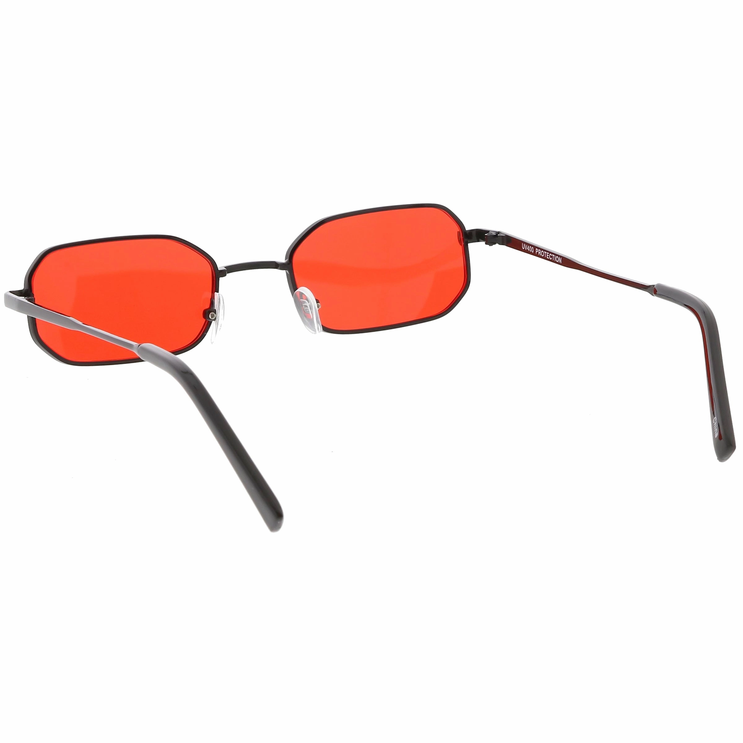Retro 1990's Micro Rectangle Color Tone Metal Sunglasses C625