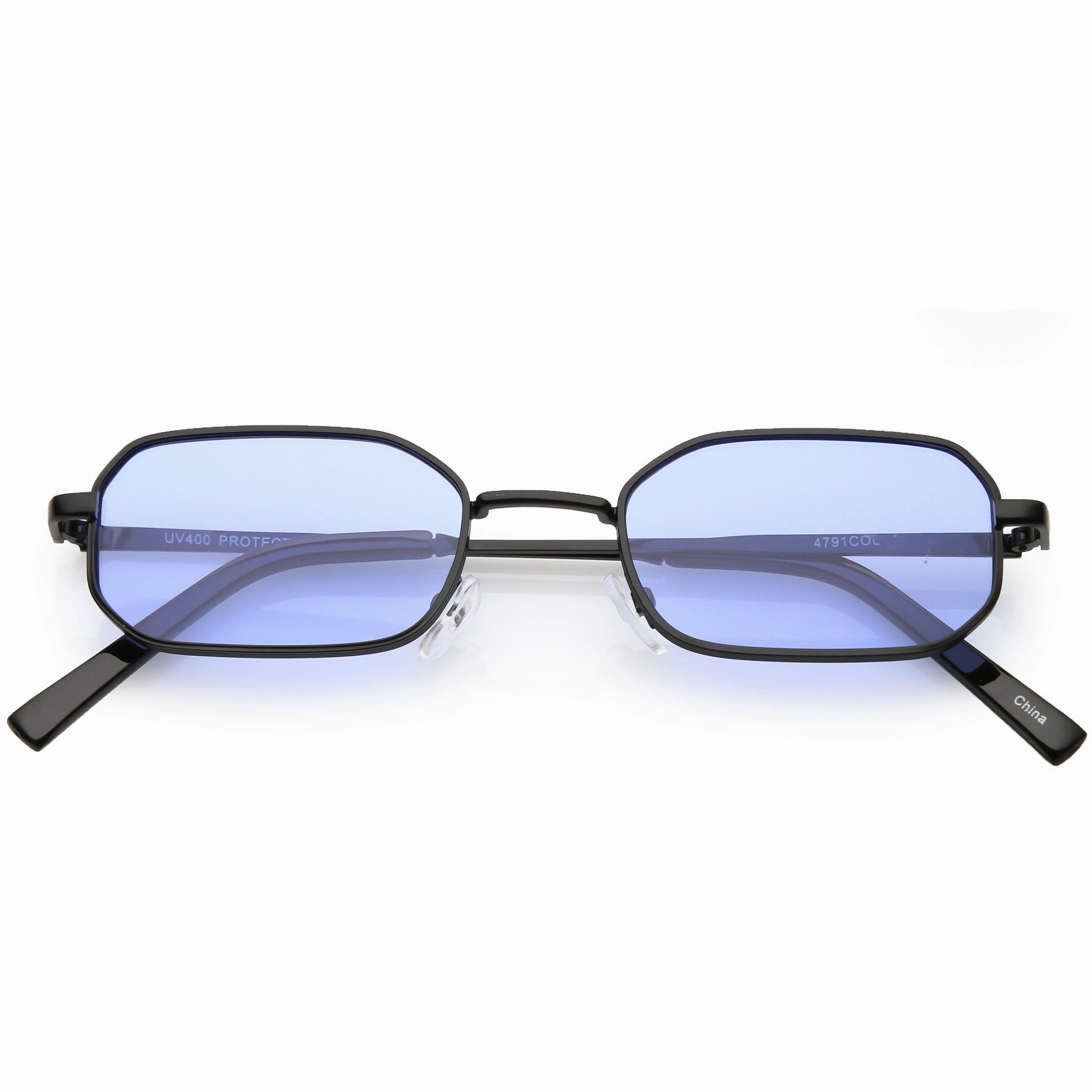 Retro 1990's Micro Rectangle Color Tone Metal Sunglasses C625