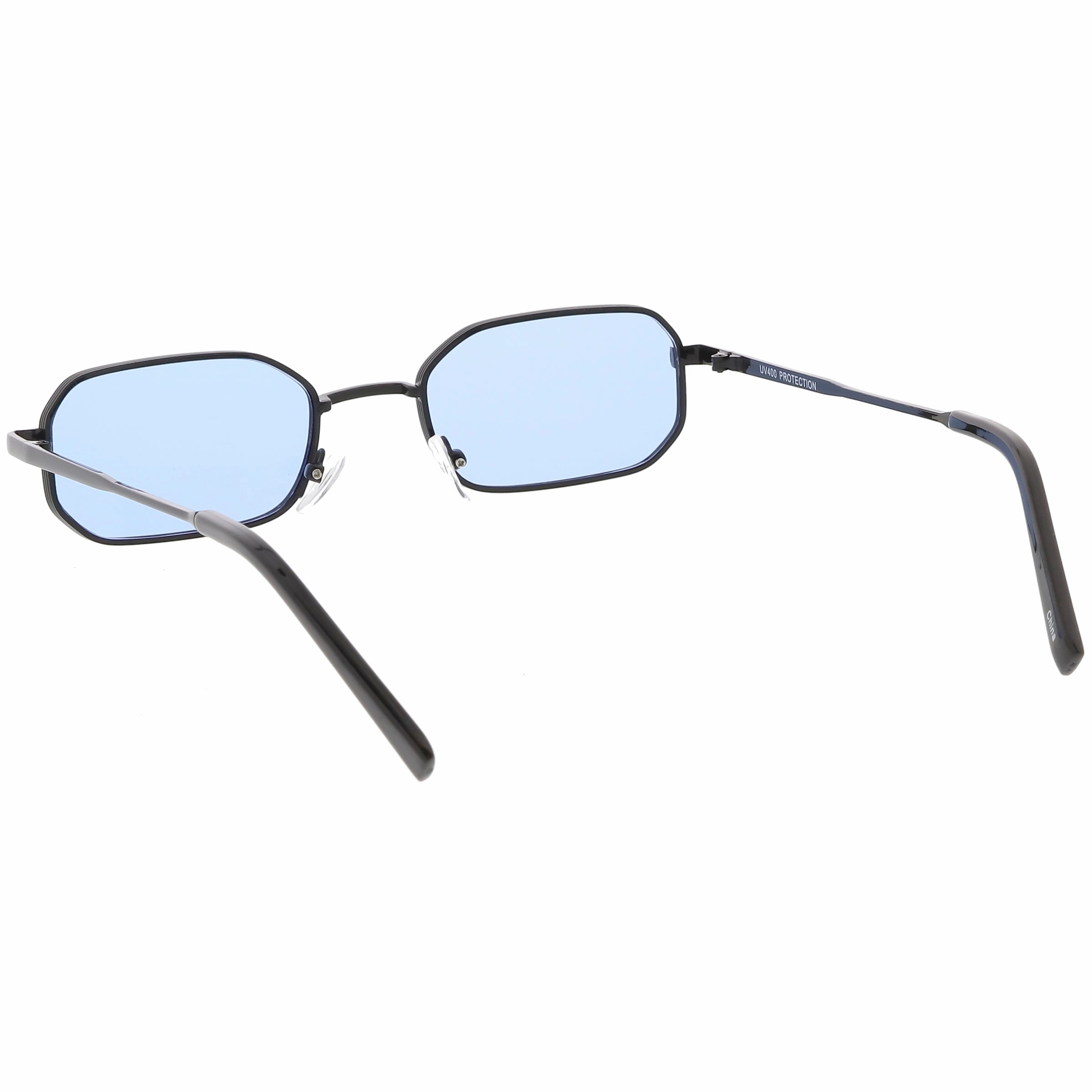 Retro 1990's Micro Rectangle Color Tone Metal Sunglasses C625