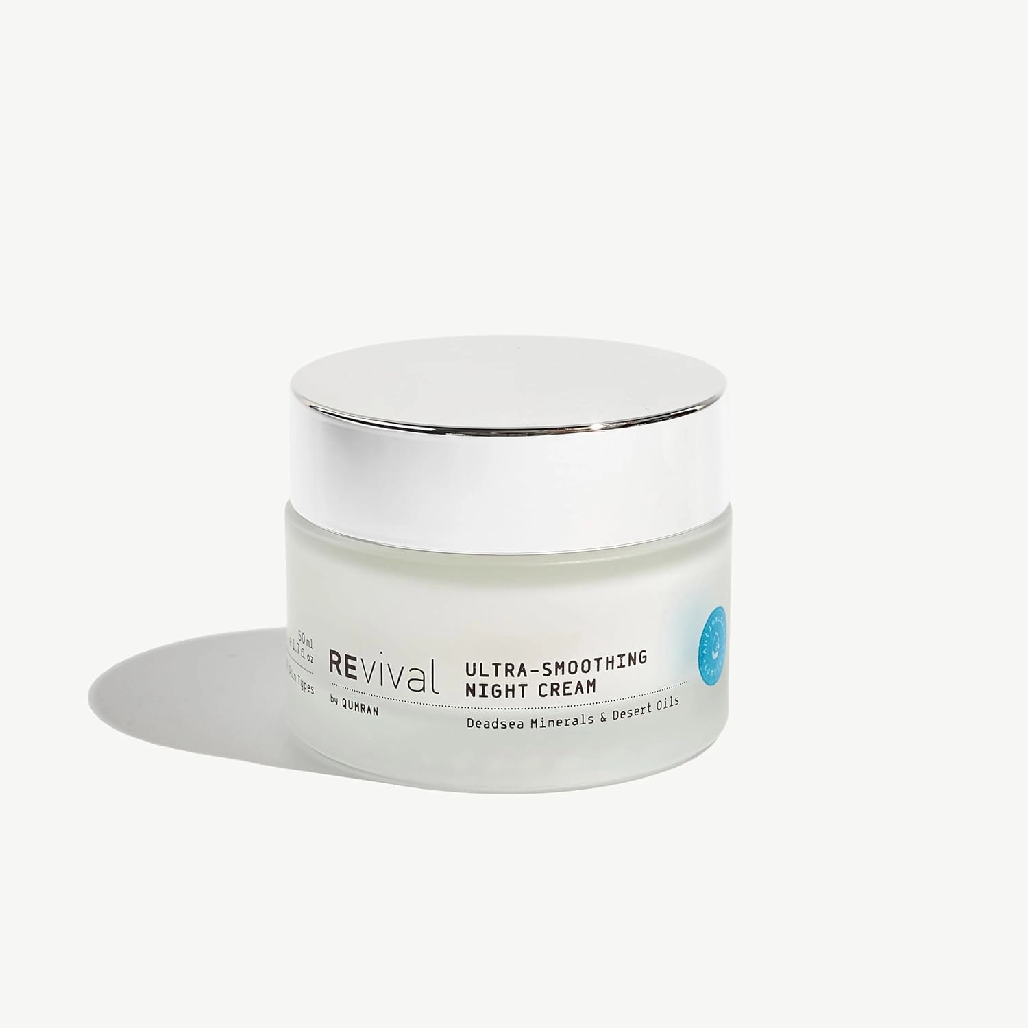 REvival Smoothing Night Cream with Dead Sea Minerals - Deep Hydration & Anti-Aging Moisturizer with Desert Oils & Dead Sea Minerals - Smooths & Revitalizes Skin, 50ml | 1.7 oz