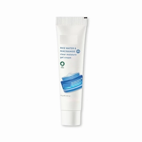 Rice Water & Niacinamide 2% Clear Moisture Gel Cream, Vegan Facial Moisturizer, 15 gm