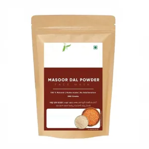 SA Masoor Dal Powder - 200 Grams | Natural Face Pack for Bright Skin | Controls Wrinkles & Acne