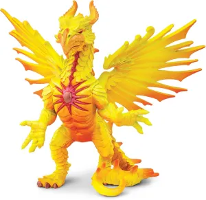 Safari Ltd. Sun Dragon Figurine - Hand-Painted, Mystical 6" Model Figure - Fantasy Toy for Boys, Girls & Kids Ages 4 