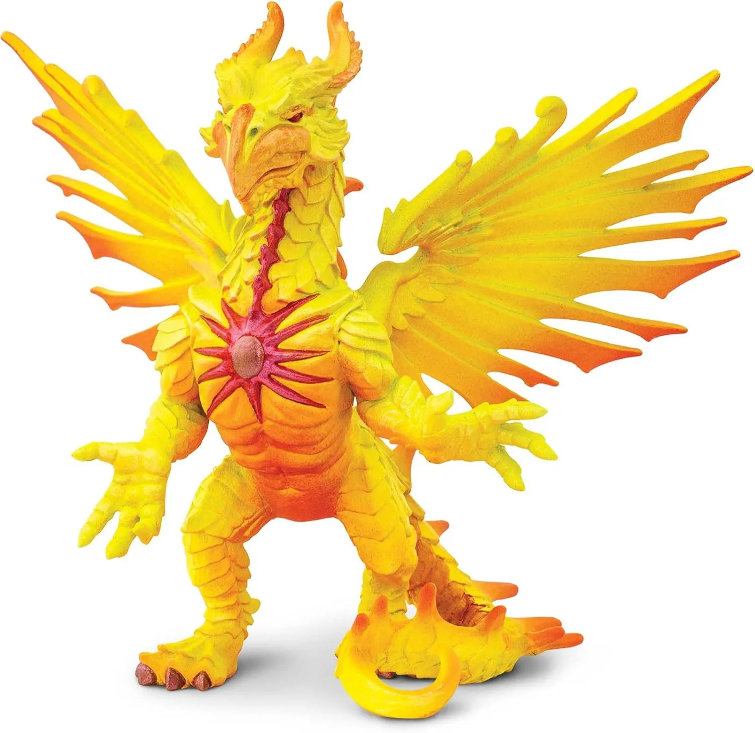 Safari Ltd. Sun Dragon Figurine - Hand-Painted, Mystical 6" Model Figure - Fantasy Toy for Boys, Girls & Kids Ages 4 
