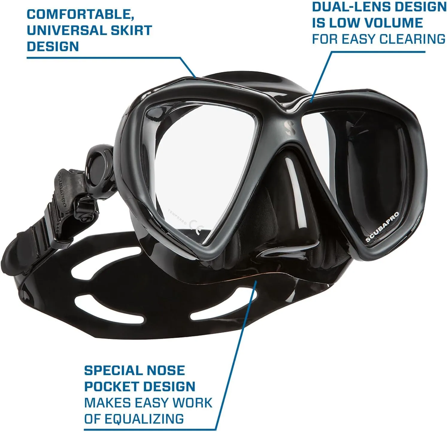 ScubaPro Spectra Low Volume 2 Window Dive Mask
